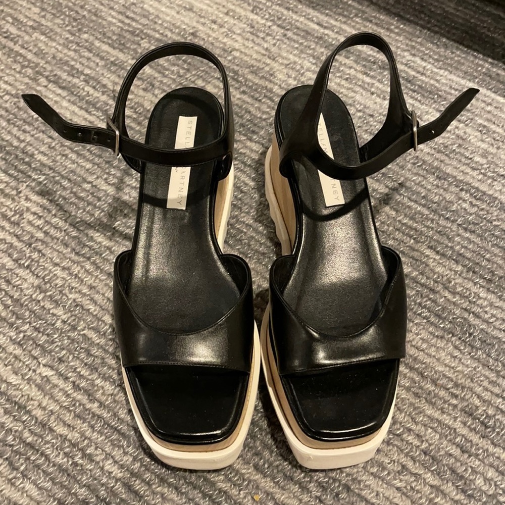 Stella McCartney wedge sandal block heels